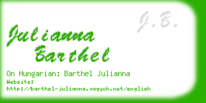 julianna barthel business card